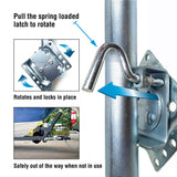 Seachoice Fold Up Trailer Jack, 22-7/8 In., Max Lift 1500 Lbs.
