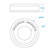 Seachoice Trailer Jack Stand Wheel Stop