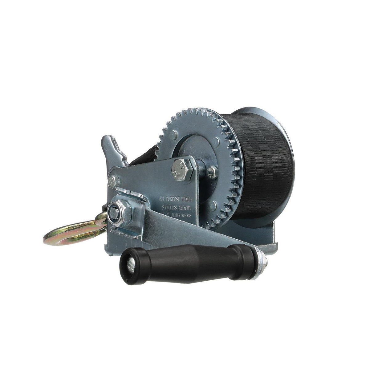 Seachoice Trailer Winch, Strap with Hook, Max Load 800 Lbs.