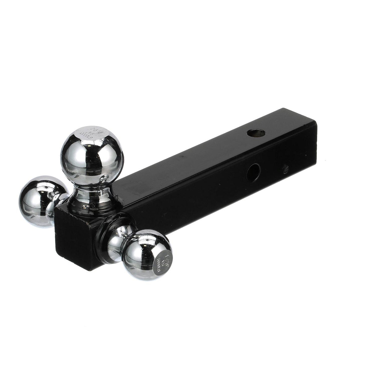 Seachoice Tri Ball Mount Solid Shank Trailer Hitch, 2 in., Chrome