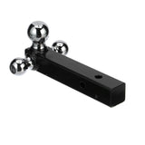 Seachoice Tri Ball Mount Solid Shank Trailer Hitch, 2 in., Chrome