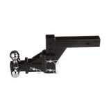 Seachoice Adjustable Trailer Hitch Drop, Tri Ball Mount Solid, 2 in. Shank, Black Finish