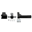 Seachoice Adjustable Trailer Hitch Drop, Tri Ball Mount Solid, 2 in. Shank, Black Finish