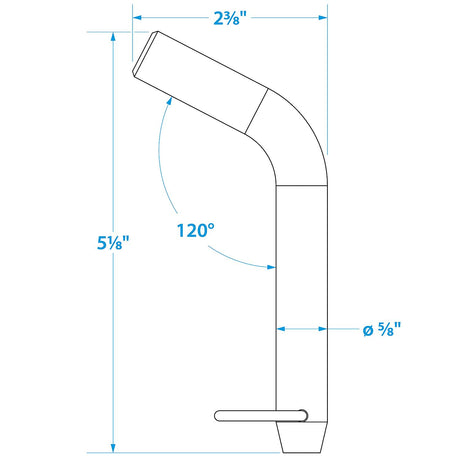 Seachoice 52391 Hitch Pin, 5/8 in., Trailer Receiver Clip Included