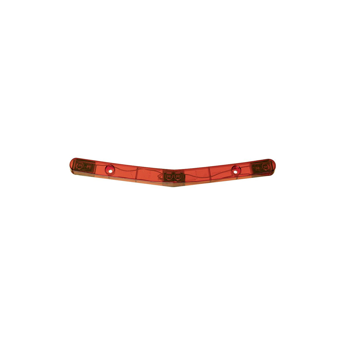 Seachoice Three Light LED, 7 Degree Bend Trailer, Fits Contour of Trailer, Red