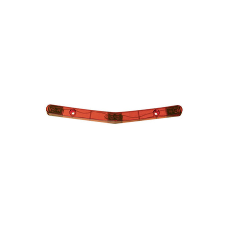 Seachoice Three Light LED, 7 Degree Bend Trailer, Fits Contour of Trailer, Red