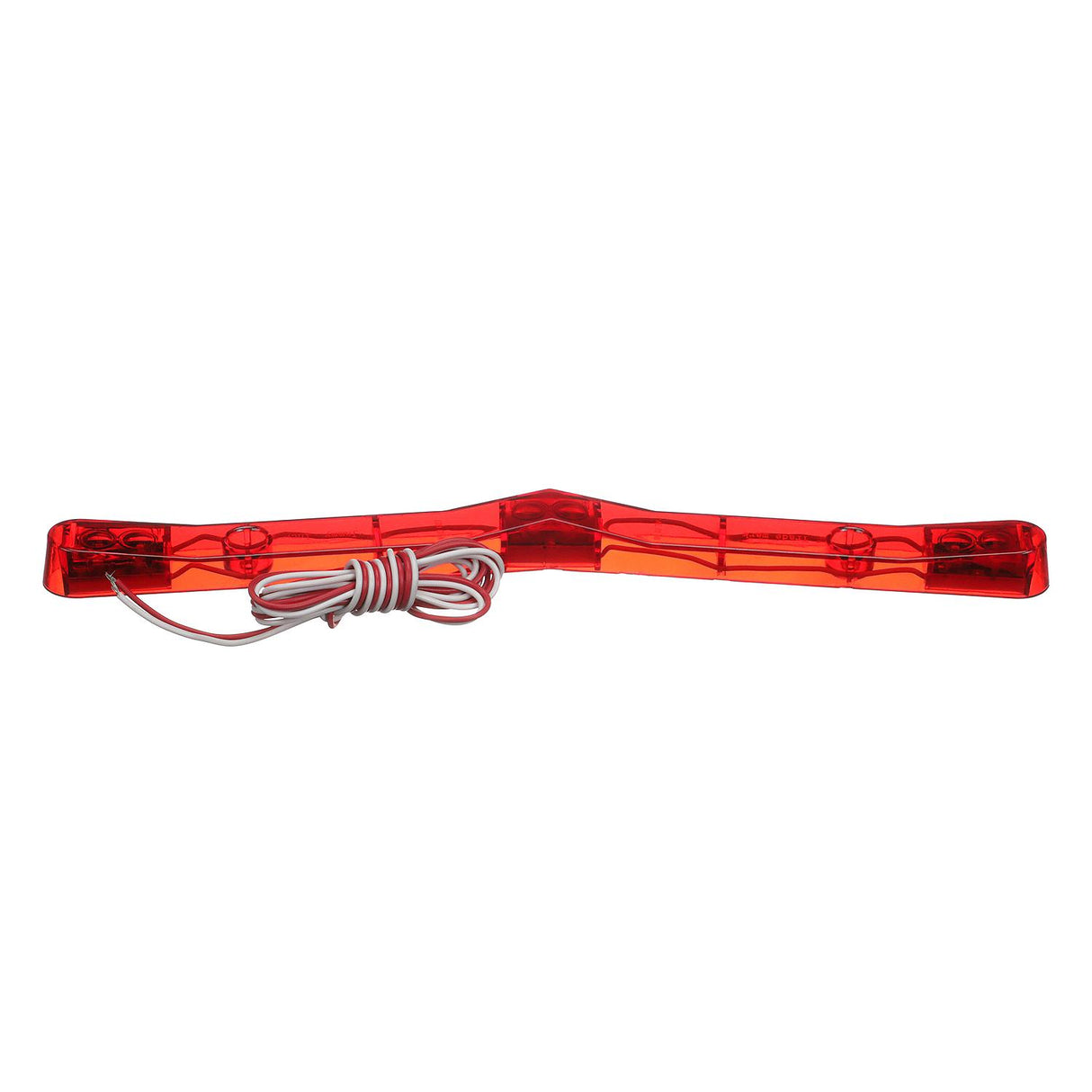 Seachoice Three Light LED, 7 Degree Bend Trailer, Fits Contour of Trailer, Red