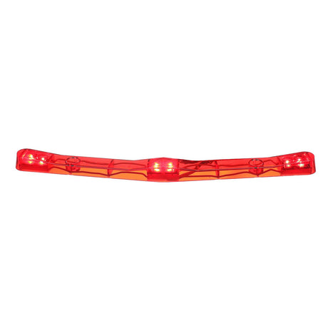 Seachoice Three Light LED, 7 Degree Bend Trailer, Fits Contour of Trailer, Red