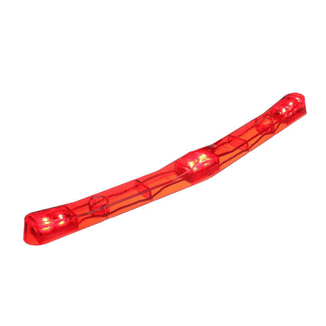 Seachoice Three Light LED, 7 Degree Bend Trailer, Fits Contour of Trailer, Red