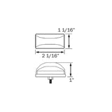 Seachoice Clearance Light Mini Trailer, Amber, w/ Stud