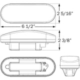 Seachoice 3-Function Sealed Oval Flush-Mount Tail Light