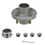 Seachoice 53021 Trailer Wheel Hub, 1 In. Axle, 4 Lug, Galvanized, Pregreased