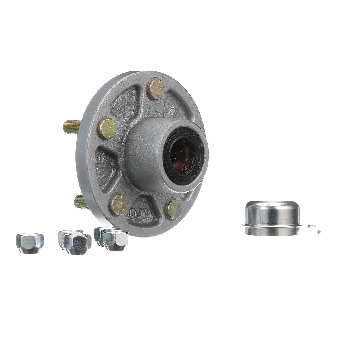Seachoice 53061 Trailer Wheel Hub, 1.25 in. Axle, 5 Lug, Galvanized, Pregreased