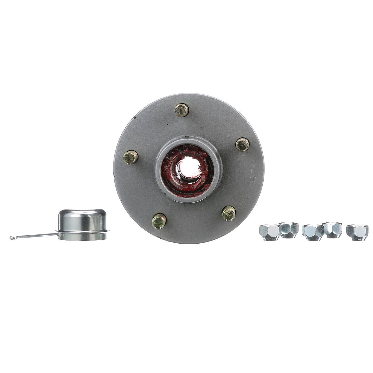 Seachoice 53061 Trailer Wheel Hub, 1.25 in. Axle, 5 Lug, Galvanized, Pregreased