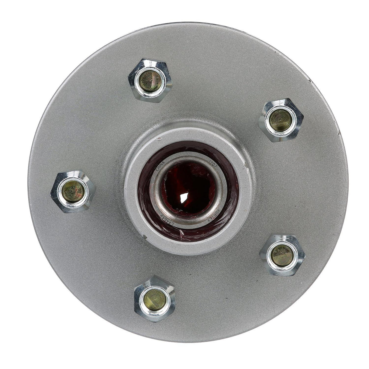 Seachoice 53101 Trailer Wheel Hub, 1-3/8 In. X 1-1/16 In. Axle, 5 Lug, Galvanized, Pregreased