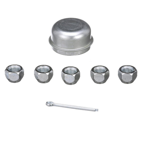 Seachoice 53141 Trailer Wheel Hub, 1 in. Axle, 5 Lug, Pregreased