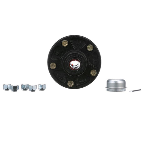 Seachoice 53161 Trailer Wheel Hub, 1.25 in. Axle, 5 Lug, Pregreased