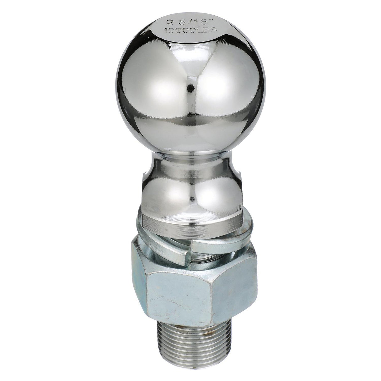 Seachoice SEA Class IV Trailer Hitch Ball, 2-5/16 in. Ball, 1-1/4 in. X 2-3/4 in. Shank, Chrome Finish
