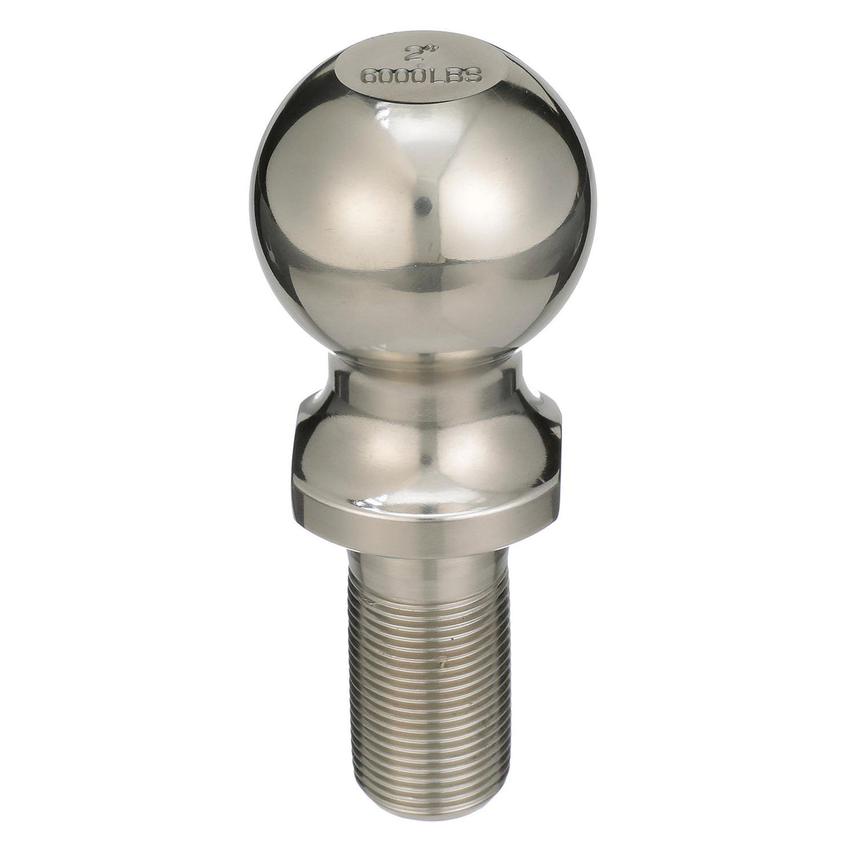 Seachoice Trailer Ball, 2 in., 1 X 2-1/8 in. Shank, 6,000 Lb. Capacity, Stainless Steel
