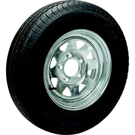 Seachoice 53424 ST205/75D15C/5H KR558 15" Galvanized Spoke, 5-Lug on 4-1/2" Bias Tire & Wheel Assembly