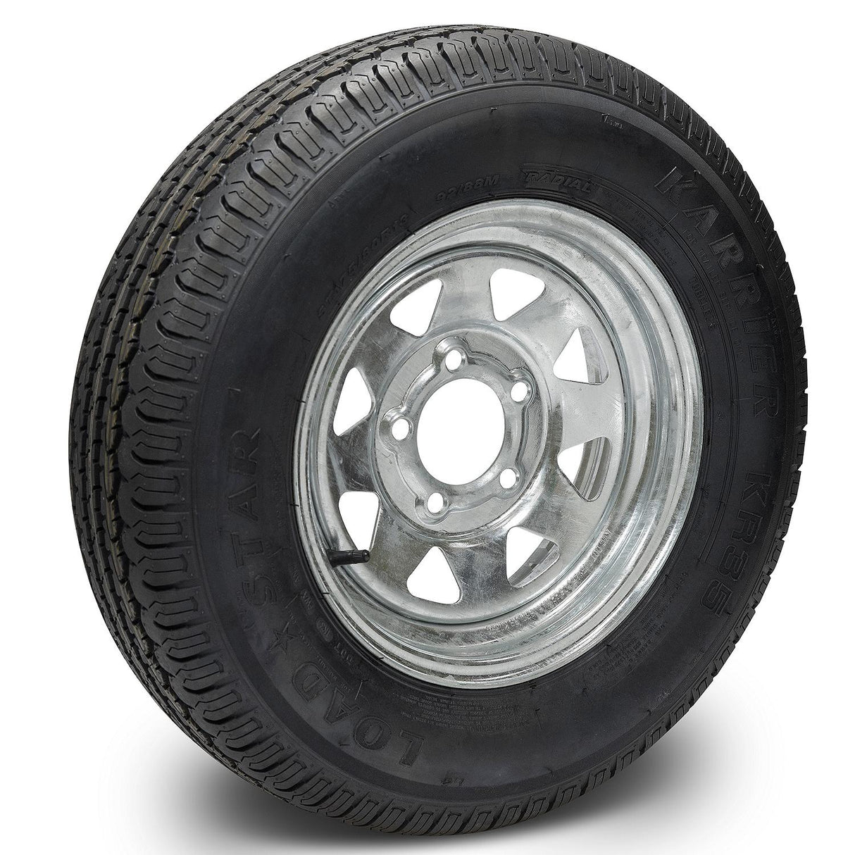 Seachoice 53401 ST175/80R13C/5H KR35 13" Galvanized Spoke, 5-Lug on 4-1/2" Radial Tire & Wheel Assembly