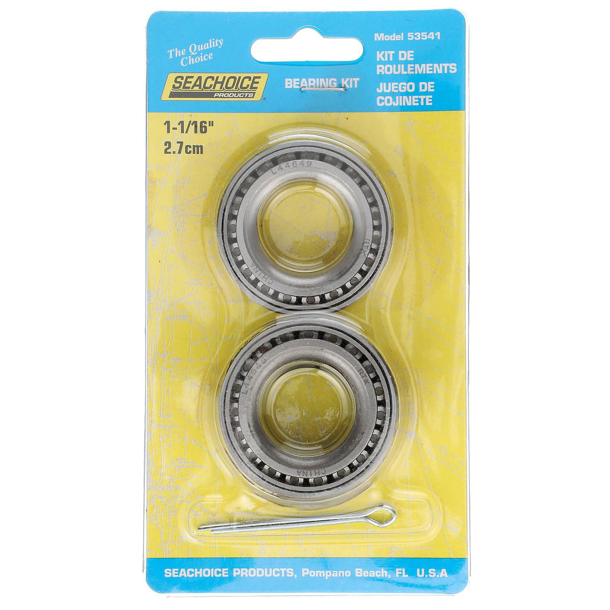 Seachoice Marine Boat Trailer Wheel Bearing Kit, 1-1/16 In. Axle, Set of 2