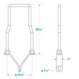 Seachoice Lockable Spare Tire Carrier for Boat Trailer