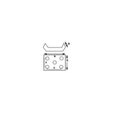 Seachoice 55161 Heavy-Duty Axle U-Bolt Plate
