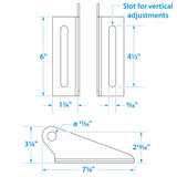 Seachoice Keel Roller Bracket, 2 Piece, Galvanized Boat Trailer