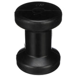 Seachoice Molded Spool Roller w/ Plastic Sleeve, Black Rubber, 4 In. Wide, 1/2 In. ID Hole