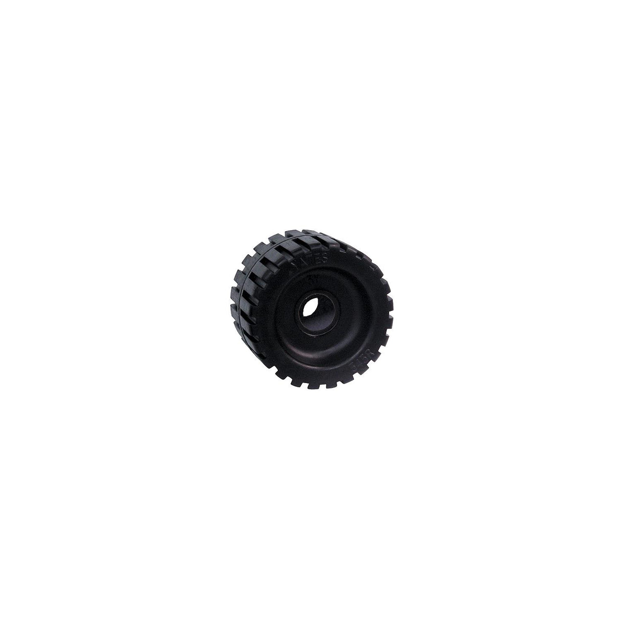 Seachoice Molded Ribbed Wobble Roller, Black, Boat Trailer, 3 In. X 7/8 In.