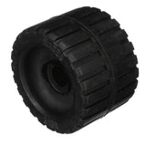 Seachoice Molded Ribbed Wobble Roller, Black, Boat Trailer, 3 In. X 7/8 In.