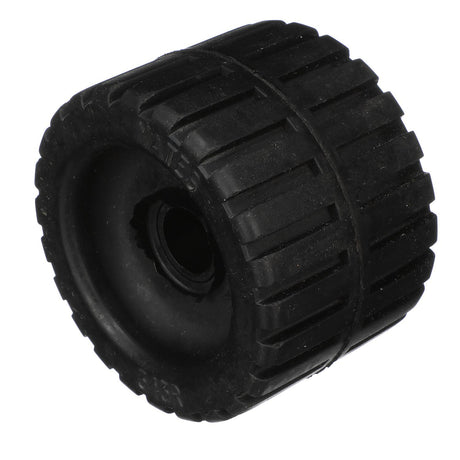 Seachoice Molded Ribbed Wobble Roller, Black, Boat Trailer, 3 In. X 7/8 In.