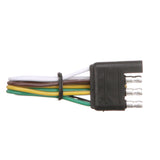 Seachoice 4-Way Flat Connector, Trailer Side, 12 in. Lead, 7.5 Max. Amp Load