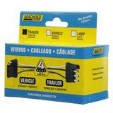 Seachoice 4-Way Flat Connector, Trailer Side, 12 in. Lead, 7.5 Max. Amp Load
