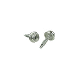 Seachoice Button Stud w/ Self Drilling 8 In. X 3/4 In. Stainless Steel Screw, Pack of 50