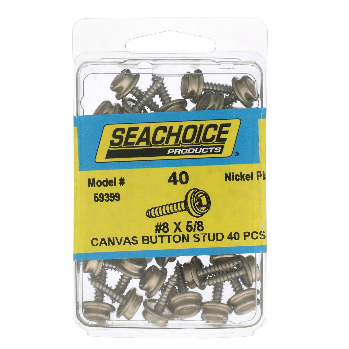 Seachoice Button Stud, #8 X 5/8 In. Stainless Steel Screw, Pack of 50