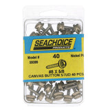 Seachoice Button Stud, #8 X 5/8 In. Stainless Steel Screw, Pack of 50