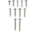 Seachoice Stainless Steel Tapping Screw Kit, 72 Piece