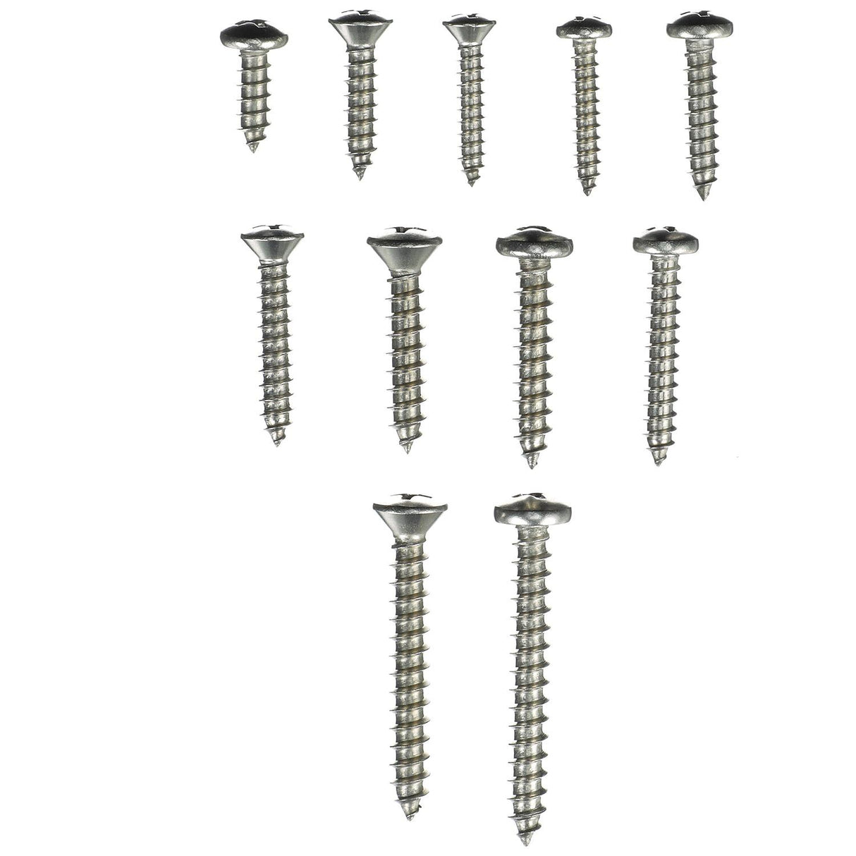 Seachoice Stainless Steel Tapping Screw Kit, 72 Piece