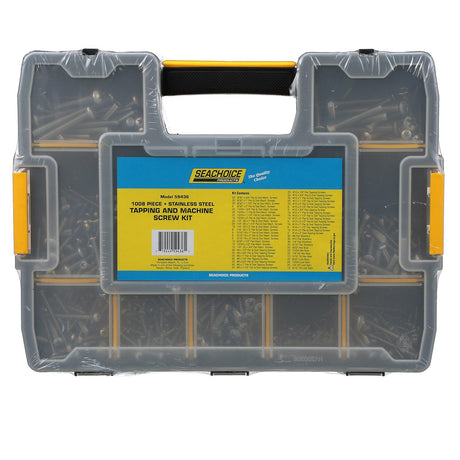 Seachoice Stainless Steel Tapping and Machine Screw Kit, 1,008 Piece