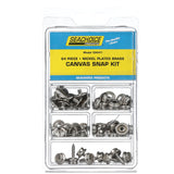 Seachoice 64-Piece Canvas Snap Kit With Tool, For Boat Covers and Canvas Covers