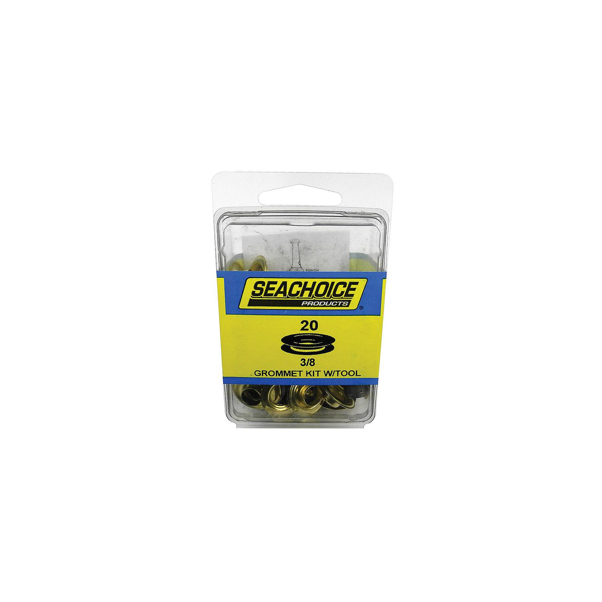 Seachoice 59998 Grommet Kit With Tool
20 Sets - 3/8" Grommets