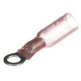 Seachoice Marine Grade Heat-Shrinkable Ring Terminal, Fits #10 Stud, 22-18 Wire Range, Red, Pack of 25