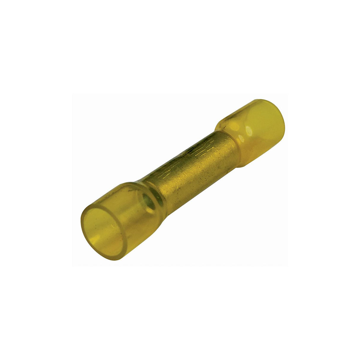 Seachoice Heat Shrink Butt Connector, Marine Grade Heat-Shrinkable Butt Splices, Yellow, Pack of 100, 12-10 Wire Range