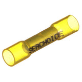 Seachoice Heat Shrink Butt Connector Wire, Solderless, Fits 12-10 Wire Range, Yellow, Pack of 25