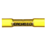 Seachoice Heat Shrink Butt Connector Wire, Solderless, Fits 12-10 Wire Range, Yellow, Pack of 25
