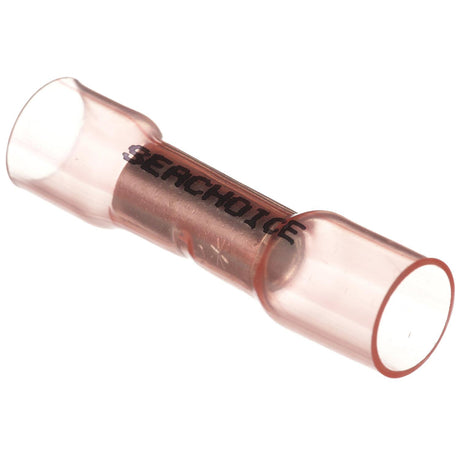 Seachoice Heat Shrink Butt Connector Wire, Solderless, Fits 8 Gauge Wire, Red, Pack of 25