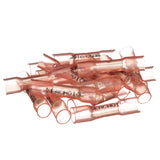 Seachoice Heat Shrink Butt Connector Wire, Solderless, Fits 8 Gauge Wire, Red, Pack of 25