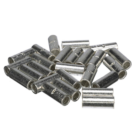 Seachoice Brazed Non-Insulated Butt Splice, Marine Grade, Reliable Solder-Free Wire Connection, Pack of 25